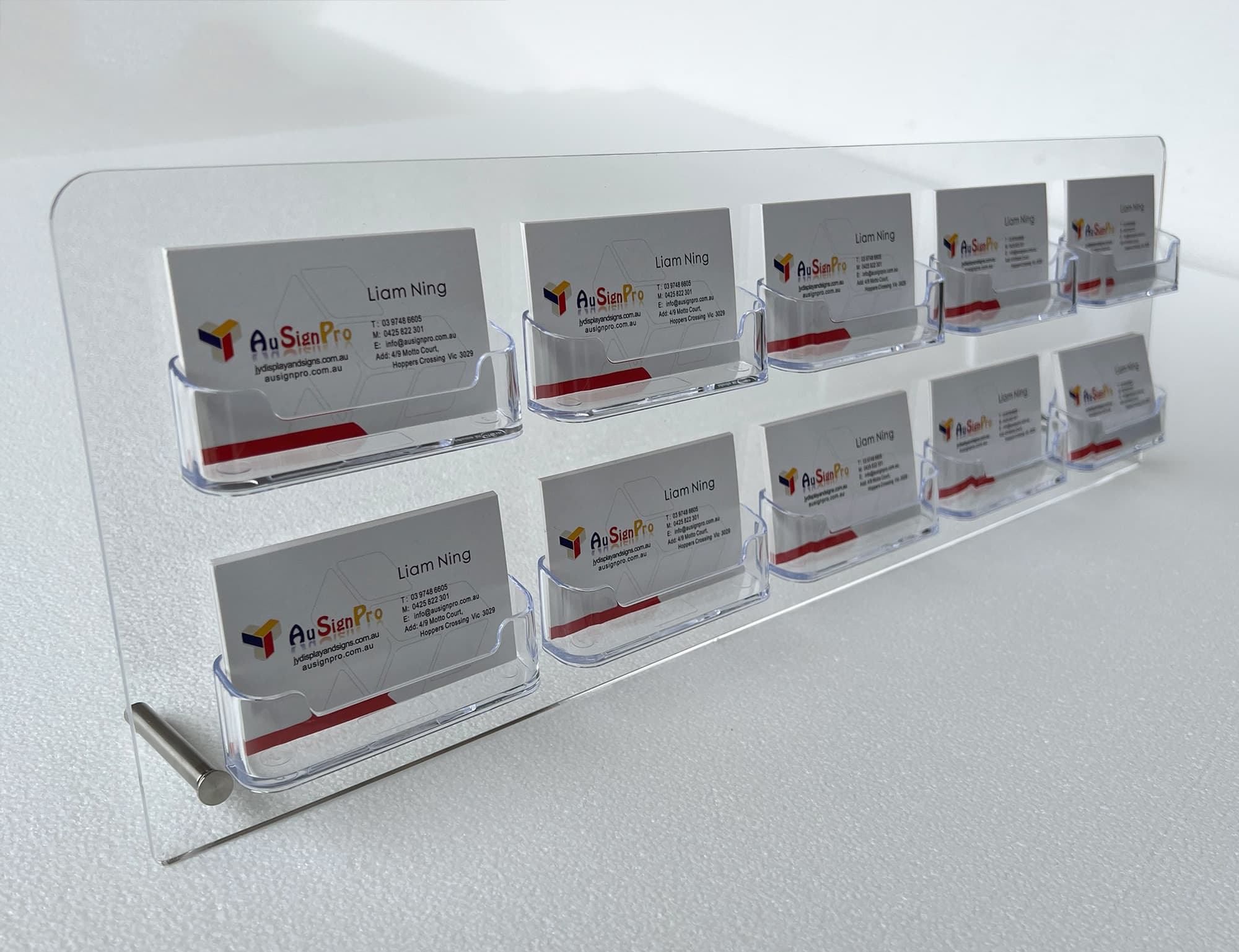 Counter top businss card holders acrylic